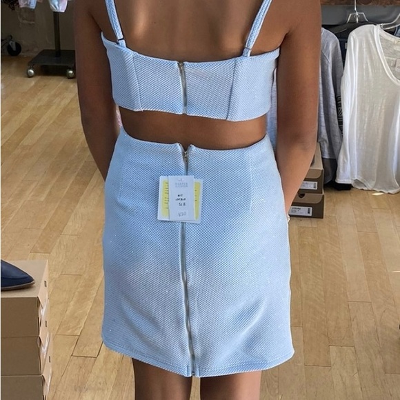 Two Piece Harper + Lemon Baby Blue Size 2 Homecoming Dress - Picture 2 of 2